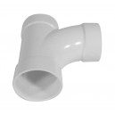 Coude 90° - raccord en "T" - pour installation aspirateur central - blanc - Hayden 765501W