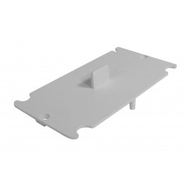 Cover Inlet Plate - for Central Vac Installation - White - Plastiflex SV8078-M