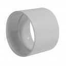 Stop Coupling for Pipe 2'' - Fitting for Central Vacuum Installation - White - Plastiflex SV8062