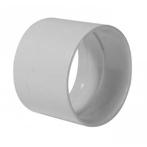 Stop Coupling for Pipe 2'' - Fitting for Central Vacuum Installation - White - Hayden 765529W
