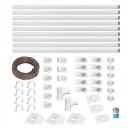 Installation Kit for Central Vacuum - 3 Inlets - 48' (14.6 m) Piping - with Accessories