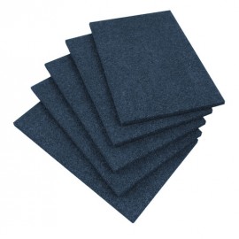Utility Pads - 4'' x 10'' (10.1 cm x 25.4 cm) - Blue - Pack of 5