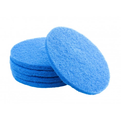 Floor Machine Pads - Super Clean - 13" (33 cm) - Blue - Box of 5 - 66261054240