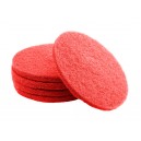 Tampons pour polisseuse à plancher - pour lustrer et vaporiser/polir - 14" (35,5 cm) - rouge - boîte de 5 - 66261054273