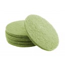 Floor Machine Pads - for Super Scrub - 16" (40.6 cm) - Green - Box of 5 - 66261054260