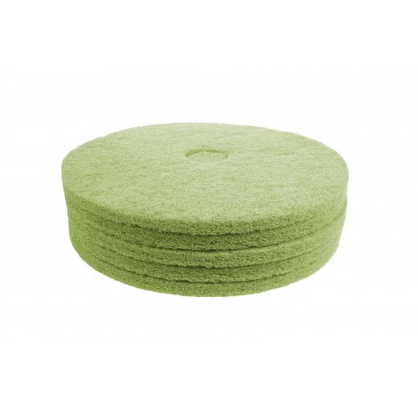 Floor Machine Pads - for Super Scrub - 17" (43.1 cm) - Green - Box of 5 - 66261054261