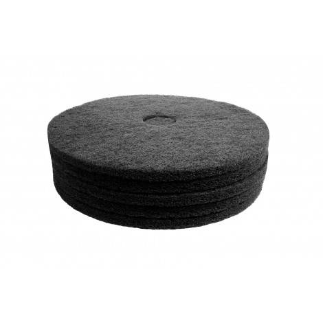 Tampons pour polisseuses à plancher - pour décaper - 17" (43,1 cm) - noir - boîte de 5 - 66261054227