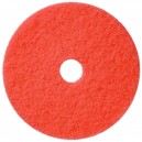 Tampons pour polisseuse à plancher - pour lustrer et vaporiser/polir - 17" (43,1 cm) - rouge - boîte de 5 - 66261054276