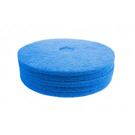 Floor Machine Pad - Super Clean - 18" - (45.7 cm) - Blue - Box of 5 - 66261054245