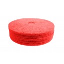 Tampons pour polisseuse à plancher - pour lustrer et vaporiser/polir - 18" (45,7 cm) - rouge - boîte de 5 - 66261054277