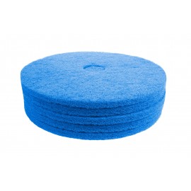 Floor Machine Pads - For Super Scrub - 19" (45.7 cm) - Blue - Box of 5 - 66261054246