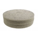 Tampons pour polisseuse à plancher - pour brunissage à haute vitesse - 20" (50,8 cm) - fibre naturelle - boîte de 5 - 66261057804