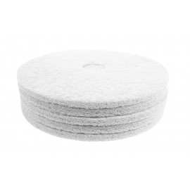 Tampons pour polisseuse à plancher - super polissant - pour vaporiser/polir - 20" (50,8 cm) - blanc - boîte de 5 - 66261054212