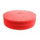 Tampons pour polisseuse à plancher - super polissant - pour vaporiser/polir - 21" (53,3 cm) - rouge - boîte de 5 - 66261054280
