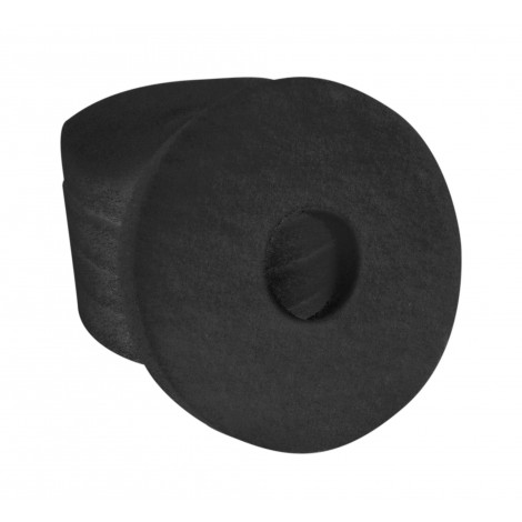 Floor Machine Pads - for Stripping - 6.5" (16.5 cm) - Black - Box of 5 - 66261001833