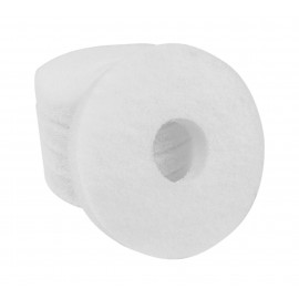 Tampons pour polisseuse à plancher - super polissant - pour vaporiser/polir - 6,5" (16,5 cm) - blanc - boîte de 5 - 66261008823