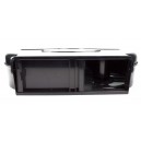 Double Universal Bathroom Tissue Dispenser - Standard Roll - Clear Black