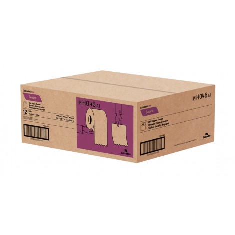 Paper Hand Towel - 7.8" (19.8 cm) - Width - Roll of 425' (129.5 m) - Box of 12 Rolls - Brown - Cascades Pro H045