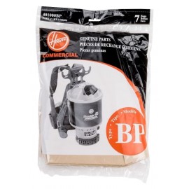 Sac en papier pour aspirateur dorsal Hoover type BP - paquet de 7 sacs - 1KE2103000