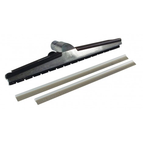 1½ X 18 "Industrial Brush for Water, Floors, with Changeable Rubber Blades