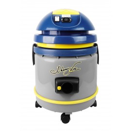 Commercial Vacuum Johnny Vac - Tank Capacity of 4 gal (15 L) - Accessories and Paper Bag Included - Integrated Electrical Outlet - 1000 W Motor - Swivel Casters