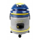 Commercial Vacuum Johnny Vac - Tank Capacity of 4 gal (15 L) - Accessories and Paper Bag Included - Integrated Electrical Outlet - 1000 W Motor - Swivel Casters