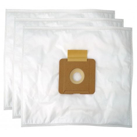 Microfilter Hepa Bag for Johnny Vac Canister Vacuum Model Silenzio - Pack of 3 Bags