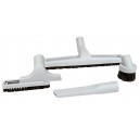 Ensemble de brosses - brosse combinée planchers et tapis 35,5 cm (14") - brosse à épousseter - brosse pour meubles - outils de coins - 31,75 mm (1 ¼ ") dia - universel - gris