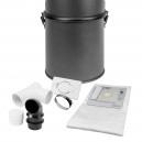 Central Vacuum - Canavac - CV687 - 600 Airwatts - 4 gal (16 L) Tank Capacity - Wall Mount Bracket - Self Cleaning Micro Filter - HEPA Bag