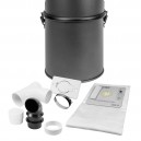 Central Vacuum - Canavac - CV587 - Silent - 540 Airwatts - 4 gal (16 L) Tank Capacity - Wall Mount Bracket - Microtex Filter - HEPA Bag