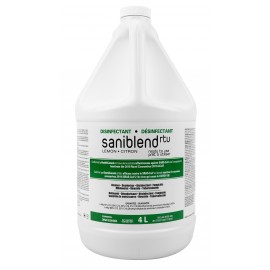 Nettoyant - désodorisant - désinfectant - prêt à utiliser - citron - Saniblend RTU - 4 L (1,06 gal) - Safeblend SRTLGN4 - désinfectant à utiliser contre le coronavirus (COVID-19) DIN# 02344904