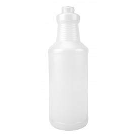 Bouteille ronde en plastique - 909 ml (32 oz) - blanche