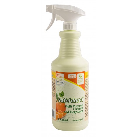 Multi-Purpose Cleaner and Degreaser - Tangerine - 33.4 oz (950 ml) - Safeblend  CRTO-X12