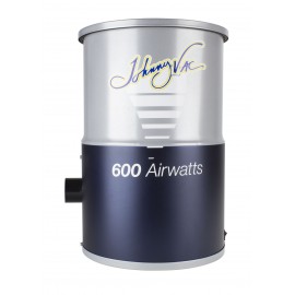 Central Vacuum Johnny Vac - JV600C - Compact - 600 Airwatts - 3 gal (12 L) Tank Capacity - HEPA Bag - Foam Filter