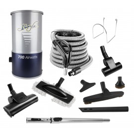 Central Vacuum, Johnny Vac JV700KITHA,  With 30 ' Hose, Accessories