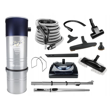 Central Vacuum JV700LSHA11EZ from Johnny Vac,  With 30 ' Hose, Power Nozzle  and Accessories