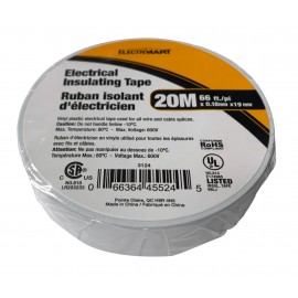 Ruban électrique - 3/4" X 60' - Blanc