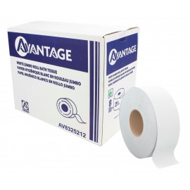 Papier hygienique commercial géant -12 lbs - boîte de 8 rouleaux - blanc - ABP AV8330212