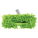 Microfiber Dust Mop - 1 1/4" (32 mm) dia - Cleaning Path 12" (30.5 cm) - Grey and Green