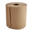 Paper Hand Towel - 7.8" (20 cm)  Width - Roll of 800' (243.8 m) - Box of 6 Rolls - Brown - SUN800K