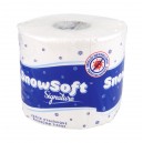 Papier hygiénique vierge Snow Soft Signature - 2 épaisseurs - 24 rouleaux de 600 feuilles - 24600SS