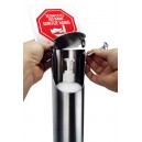 Hand Sanitizer Dispenser - Foot Pedal Operated (Contactless) - Made in Stainless Steel - For use against coronavirus (COVID-19)